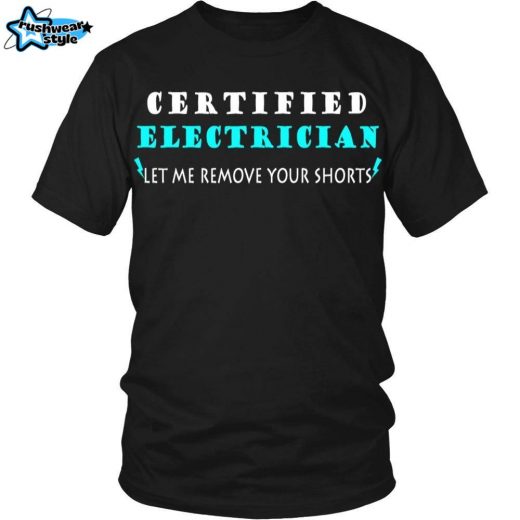 Electrician T-Shirt – “Certified Electrician: Powering Up in Style”