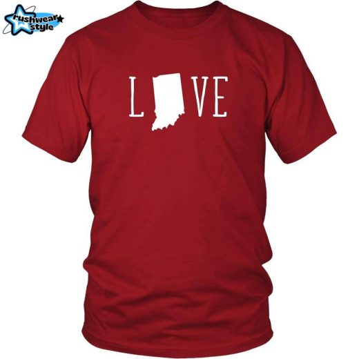 State T-Shirt – “Indiana Love: Hoosier State Pride Tee”