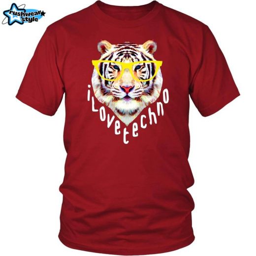 Techno Tiger T-Shirt – “Techno Tiger: Fierce Beats, Fierce Style”