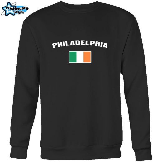 Saint Patrick’s Day – “Philadelphia Parade Irish Flag” – custom made  cool apparel.