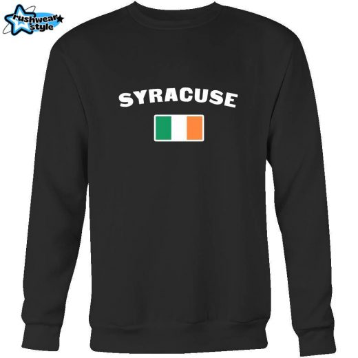 Saint Patrick’s Day – “Syracuse Parade Irish Flag” – custom made  cool apparel.