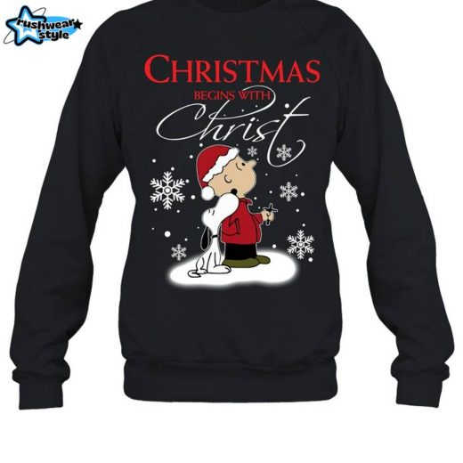 Snoopy & Christ: The Beginning of Christmas M128 – Sweatshirt