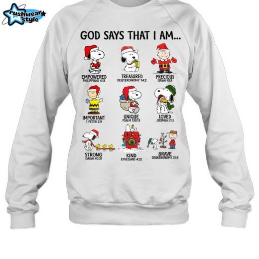 Snoopy’s Gift: God Says I Am M224 – Sweatshirt