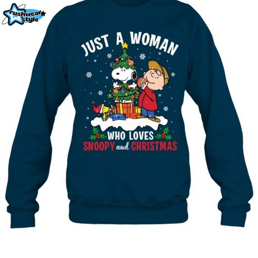 Woman Who Loves Snoopy & Christmas M215 – Sweatshirt