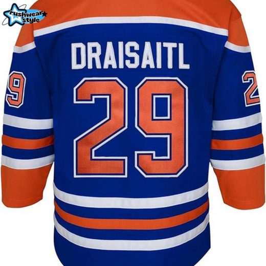 Youth Leon Draisaitl Edmonton Oilers NHL Premier Royal Team Jersey