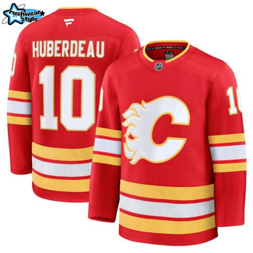 Jonathan Huberdeau Calgary Flames NHL Fanatics Premium Home Jersey