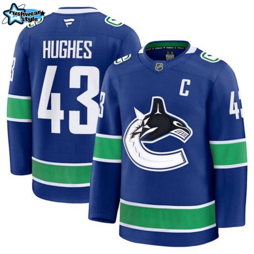 Quinn Hughes Vancouver Canucks NHL Fanatics Premium Home Jersey