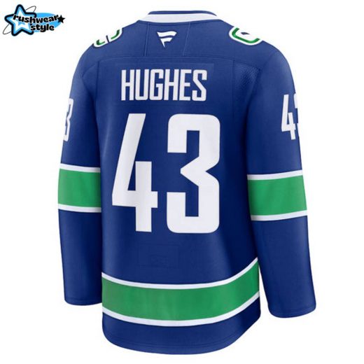 Quinn Hughes Vancouver Canucks NHL Fanatics Premium Home Jersey