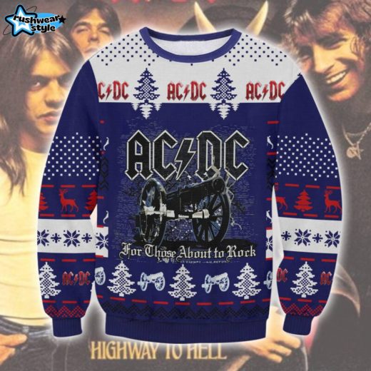 AC/DC Rockin’ Christmas Sweater