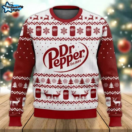 Dr Pepper Holiday Knit Sweater