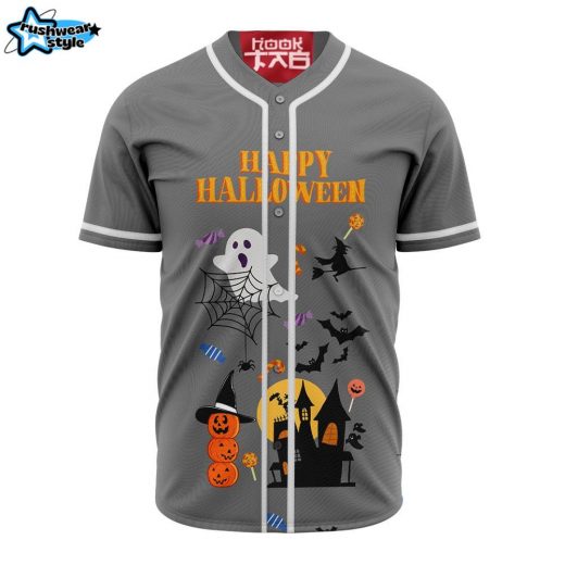 Ghost Happy Halloween Trick or Treat Baseball Jersey, Disney Halloween Baseball Jersey, Halloween Baseball Jersey