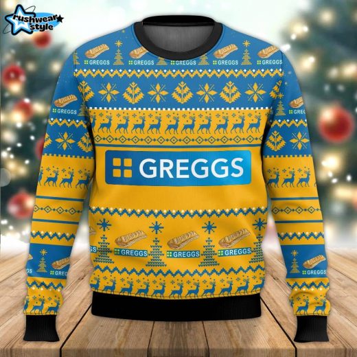 Greggs Inspired Holiday Sweater