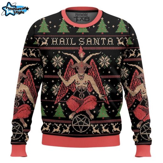 Hail Santa Satan Claus Holiday Sweater