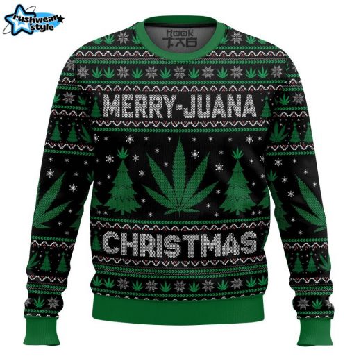 Merry Marijuana Festive Knit Sweater