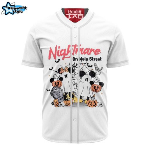 Mickey Mouse Boobash Halloween Baseball Jersey, Disney Halloween Baseball Jersey, Halloween Baseball Jersey