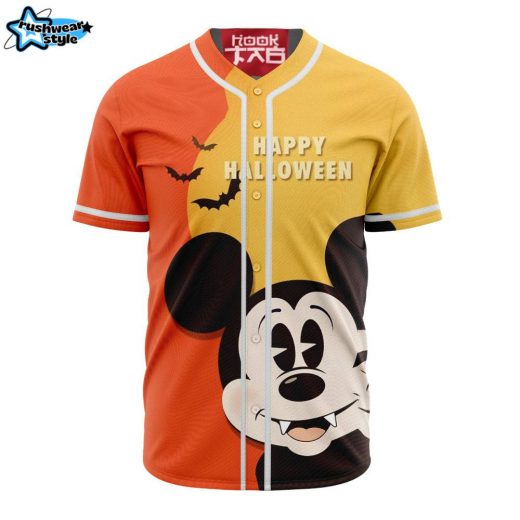 Mickey Mouse Happy Halloween Baseball Jersey, Disney Halloween Baseball Jersey, Halloween Baseball Jersey