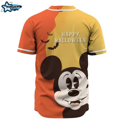 Mickey Mouse Happy Halloween Baseball Jersey, Disney Halloween Baseball Jersey, Halloween Baseball Jersey