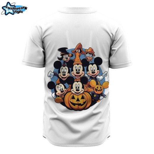 Mickey Mouse with Disney Land Halloween Baseball Jersey, Disney Halloween Baseball Jersey, Halloween Baseball Jersey