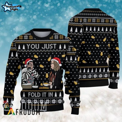 Schitt’s Creek “You Just Fold It In” Ugly Sweater