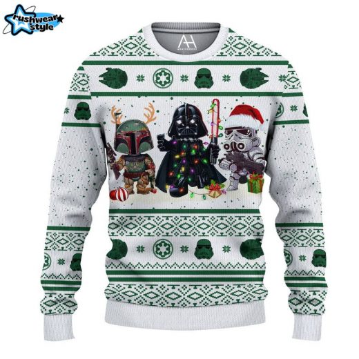 Star Wars Galaxy-Themed Ugly Sweater (Blue)