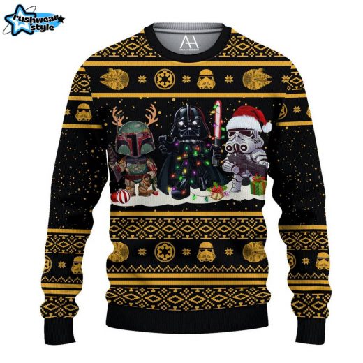 Star Wars Galaxy-Themed Ugly Sweater (Yellow)