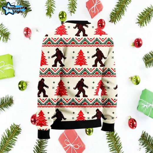 Stylish Bigfoot Holiday Knit Sweater