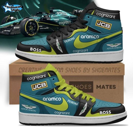 Aston Martin Petronas F1 Air Jordan 1 Retro Sneakers