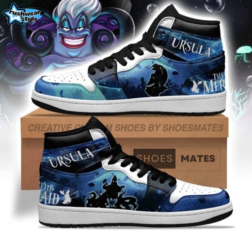 Ursula Sea Witch Air Jordan 1 High-Top Shoes