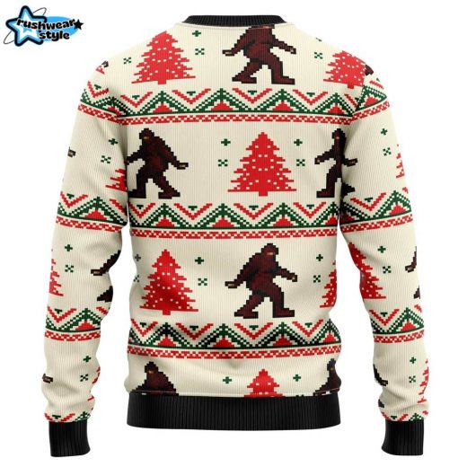 Amazing Bigfoot Ugly Christmas Sweater