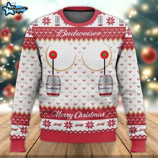 Budweiser Titties Funny Ugly Sweater