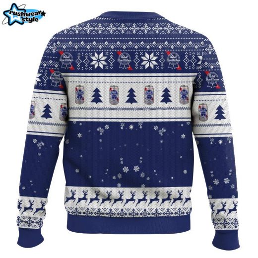 Drink Up Grinches Pabst Blue Ribbon Ugly Sweater