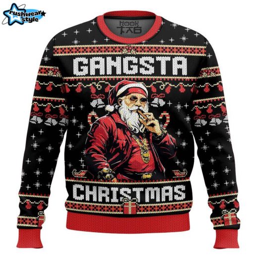 Gangsta Christmas, Funny Christmas Ugly Sweater