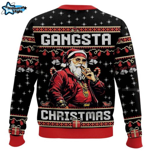 Gangsta Christmas, Funny Christmas Ugly Sweater