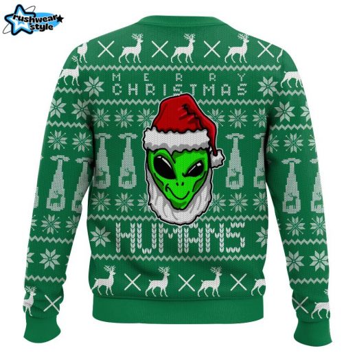 Merry Christmas Human, Alien Ugly Christmas Sweater