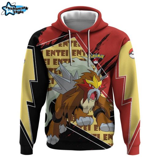 Entei – Pokemon Hoodie Anime Style