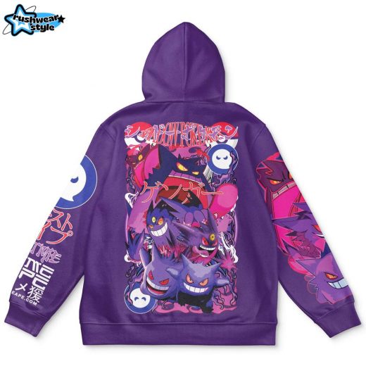 Hooktab Gengar V5 Pokemon Anime Hoodie