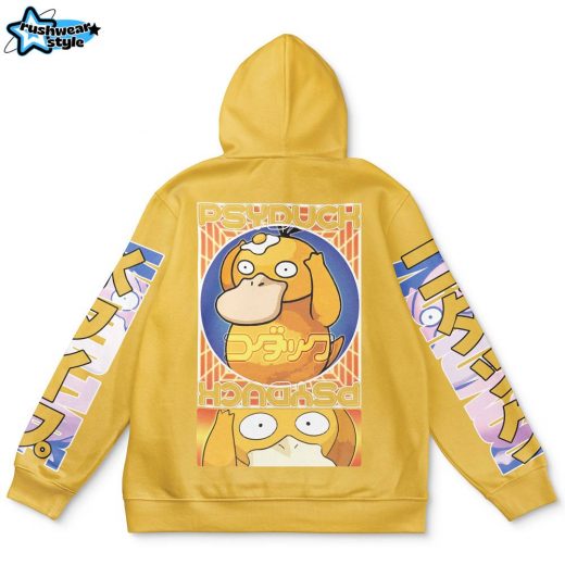 Hooktab Psyduck Pokemon Anime Hoodie