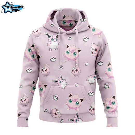 Jigglypuff line Pokemon Hoodie