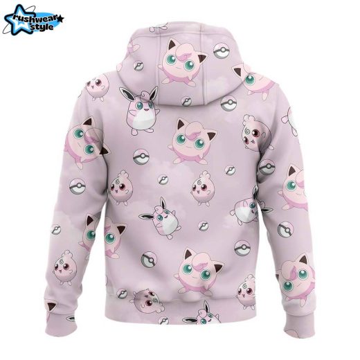 Jigglypuff line Pokemon Hoodie