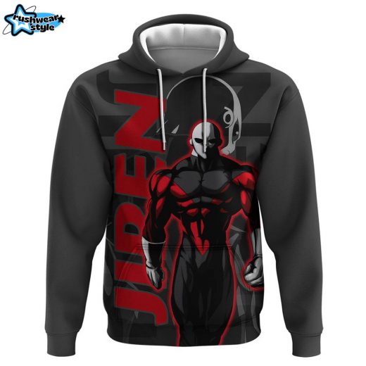 Jiren Dragon Ball Hoodie Anime Mix Text Pattern Abstract Style