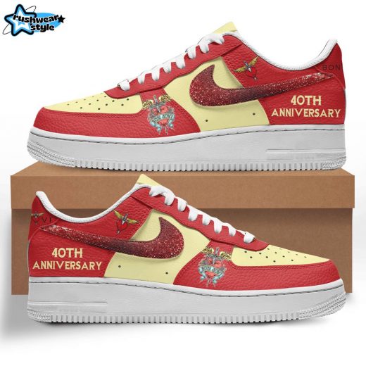 Premium Bon Jovi 40Th Anniversary Air Force 1 Sneaker 106377