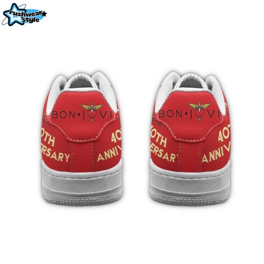 Premium Bon Jovi 40Th Anniversary Air Force 1 Sneaker 106377