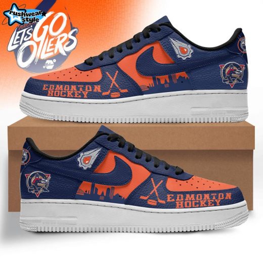 Premium Edmonton Oilers Air Force 1 Sneaker 106350