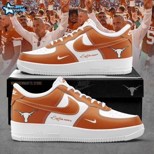 Premium Texas Longhorns Football Air Force 1 Sneaker 106386