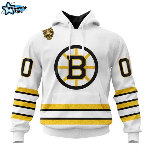 NHL Boston Bruins 2023-2024 Centennial Away Hoodie – Anniversary Edition