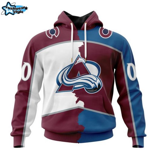 NHL Colorado Avalanche Personalized 2023 Home & Away Mix Hoodie – Custom Edition