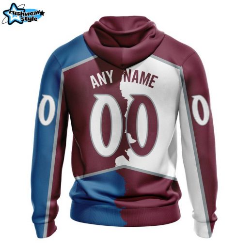 NHL Colorado Avalanche Personalized 2023 Home & Away Mix Hoodie – Custom Edition