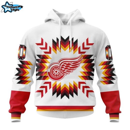 NHL Detroit Red Wings Native Pattern Design Hoodie ST2302 – Heritage Collection