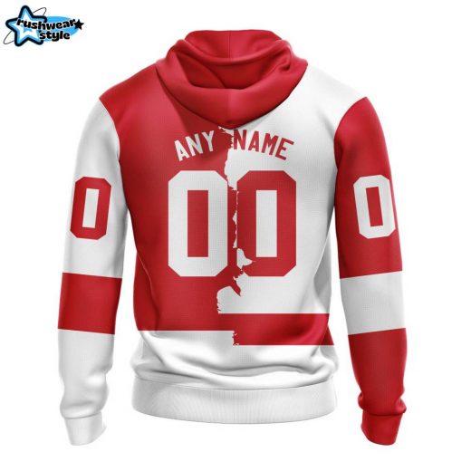 NHL Detroit Red Wings Personalized 2023 Home & Away Mix Hoodie – Custom Fan Apparel