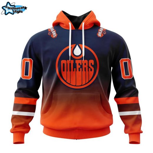 NHL Edmonton Oilers Retro Gradient Design Hoodie ST2202 – Limited Release